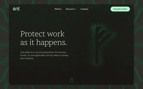 Ent logo, the intent-aware workspace security platform